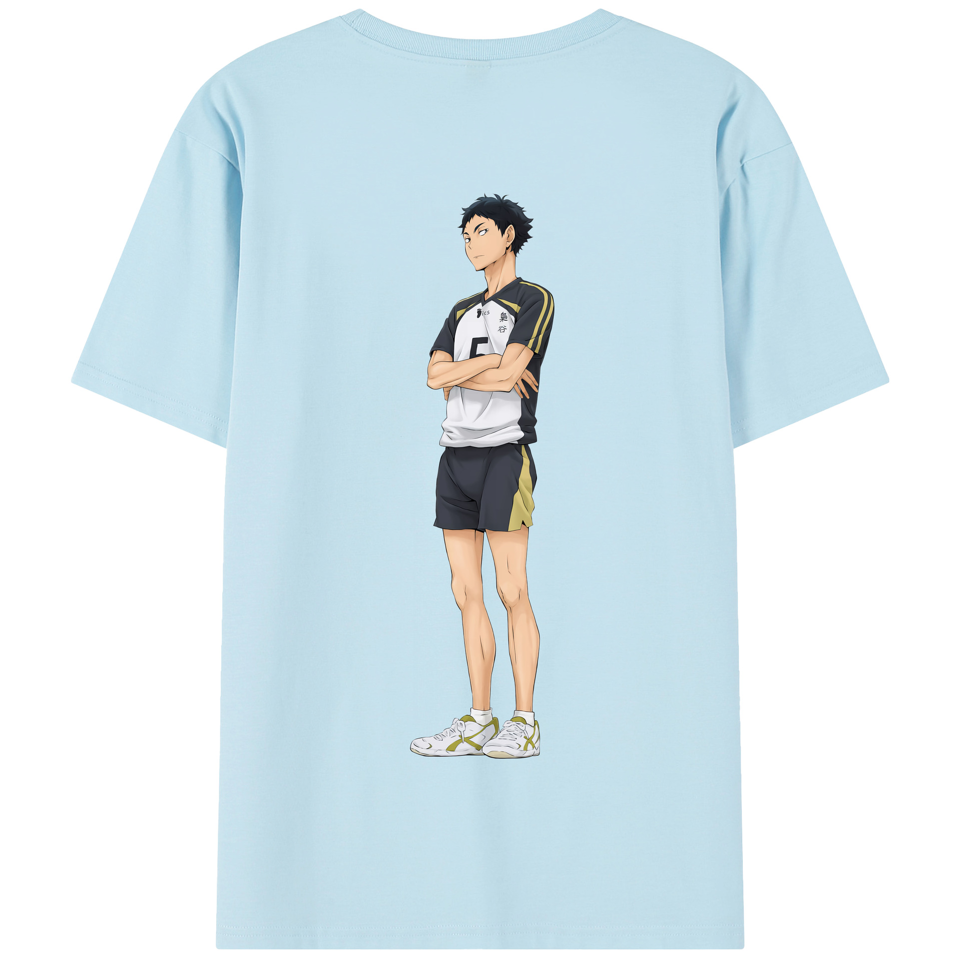 （画像用） ハイキュー!! Haikyu!! 綿100％半袖Tシャツ（背面プリント）
